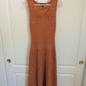 BCBGMaxAzria Rust Knit Midi Dress
